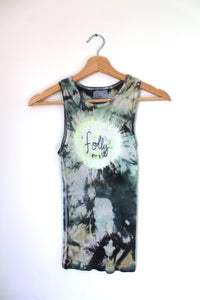 Adult Small or Children's XL Embroidered Folly Tank