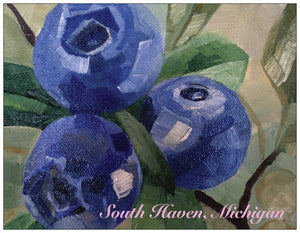 South Haven Blueberry Postcard